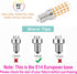 E14 European Base Candelabra Light Bulb,40W Equivalent 6000K Cool White AC 100-265V,E14 LED Bulbs for Chandeliers,Turkish Lamp,Refrigerator Bulb,C...