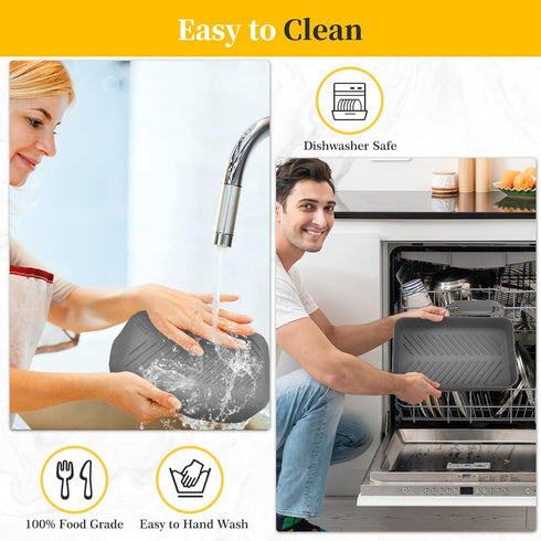 MMH Air Fryer Silicone Liners for Ninja DZ071 7QT Foodi 6-in-1 DualZone FlexBasket, Reusable Airfryer Replacement Baking Basket Insert Accessories...