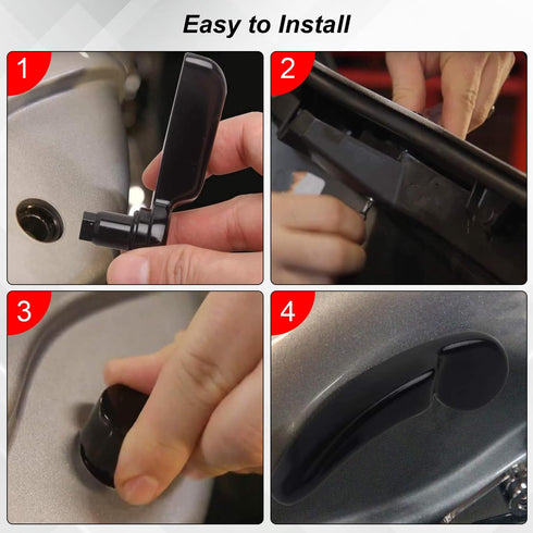 NTHREEAUTO Black Saddlebag Latch Lever - Saddle Bag Lid Lifter Aluminum Compatible with Harley Davidson Touring Street Glide Road King Special Roa...