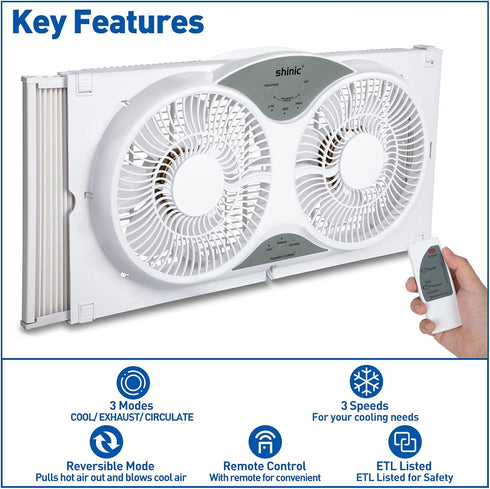 shinic Window Fan Remote for BP2-9A(310R)...