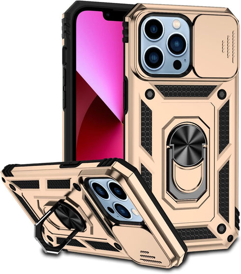 Hitaoyou iPhone 13 Pro Max Case with Lens Protection, iPhone 13 Pro Max with Camera Cover & Kickstand Military Grade Shockproof Heavy Duty Protect...