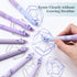 BAYTORY 8Pcs Cute Retractable Erasable Gel Pens, Blue and Black Ink Pen with Eraser Clear, Smooth Writing Comfortable to Use for Note Taking Marki...