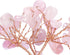 Jovivi Natural Rose Quartz Crystal Tree, Raw Healing Crystals Fluorite Base Gem Bonsai Money Tree for Home Office Table Decor Wealth and Luck...