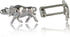 Cuff-Daddy Bull Bear Cufflinks Silver 000 with Presentation Box...