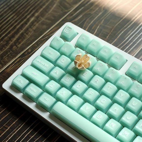 Keycap Set- Jade 142 Keys RSA Profile Shine Through Keycaps PBT Keycaps Double Shot Custom Keycaps for Mechanical Keyboard...