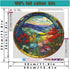 Stamped Cross Stitch Kits - Flower Mountain Landscape Counted Cross Stitch Kits for Beginners Adults,11 CT Patterns Dimensions Embroidery Kits Art...