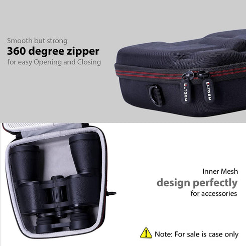 LTGEM Hard Case for TQYUIT or FONSAWA Binoculars 20x50, HD Professional/Waterproof Binoculars, BAK4 Prism FMC Lens Binoculars....