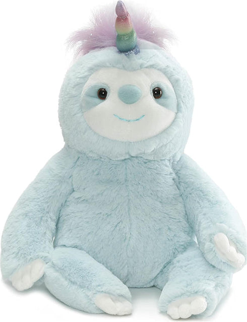 GUND Dazzle Slothicorn Plush Toy, Sloth Unicorn Stuffed Animal for Ages 1 and Up, Blue/Rainbow, 9”...