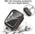 3 Pack Waterproof Case for Apple Watch Series 9 8 7 45mm with Tempered Glass Screen Protector, Hard PC Bumper Protective Face Cover for iWatch 45 ...