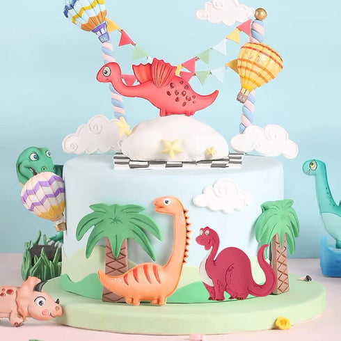 Dinosaur Fondant Silicone Chocolate Molds (7Pcs), Kid's Cartoon Dino Claws Clay Mold for cake decorating, sugar crafts. Dinosaur Theme Party Chris...