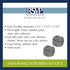 RSVP International Endurance Cleaning Collection Stainless Steel Scrubbies, Heat-Treated, Pressed & Curled, Long Lasting, Non-Rusting, Scrubber, 2...