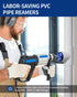 1-1/2'' PVC Pipe Reamer, Plastic Pipe Fitting Reamer, Clean Leftover Pipe & Solvent Cement Residue, Fits into Standard 1/2" Drill, for Use with Sc...