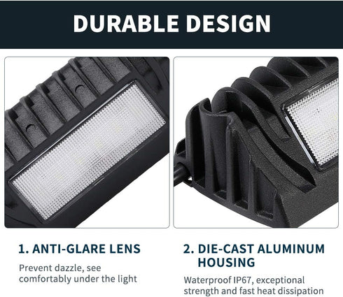 SUPAREE Led RV Lights Exterior, 12 Volt Exterior RV Lights, Led RV Porch Light 750 Lumen Black Lighting Fixture Kit Replacement for RVs Trailers C...