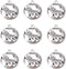 30pcs Antique Silver Animal Wolf Charms Pendants DIY Bracelets Necklace Jewelry Making Craft Wholesale 25mmX21mm (A474)...