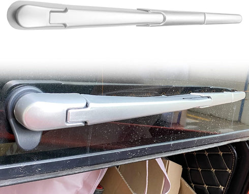 Rear Window Windshield Wiper Arm Blade Cover Compatible for Jeep JL Wrangler 2018-2021 ABS (Silver)...
