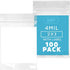GPI - 2" x 3" - Bulk Pack of 100, 4 Mil Thick, Heavy Duty, Clear Plastic Reclosable Zip Bags, with Write-on White Block for Labeling, Strong & Dur...