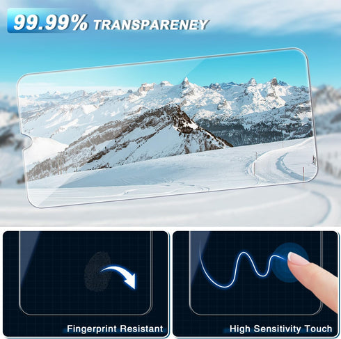 [3-Pack Screen Protector for Samsung Galaxy A34 5G / A34 Tempered Glass, Bubble Free, Easy to Install, 9H Hardness...