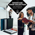Dunwell Small Photo Album 5x7 (2-Pack, Ruby), Black Mounting Paper, 5 x 7 Photo & Art Portfolio Presentation Book, 24 Sleeves Display 48 Pages, Pr...
