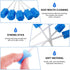 50 Pieces Disposable Oral Swabs Bulk Mouth Sponge Stick Swabsticks Unflavored for Elderly Kids Adults Mouth & Gum Cleaning...