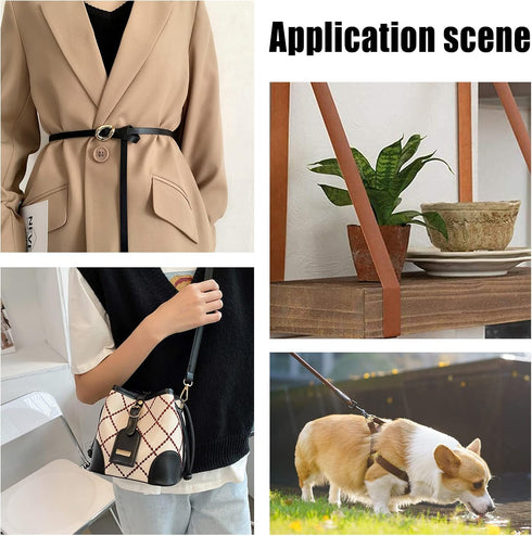 GORGECRAFT 118 Inches Double Sided Leather Strip Straps 0.8 inch Wide Flat Cord DIY Leather Strap String for Making Bag Strap Crafts Leather Belt ...