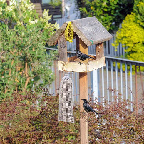 6 Pieces Food Finch Sock Feeder, Thistle Seed Sacks in White, Bird Feeder Socks, Instant Seed Sack Feeder for Wildlife Goldfinch Feeding (White)...