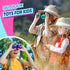 Girls Toys Age 3-7: LET'S GO! Compact Bird Watching Binoculars for Kids Ages 3 4 5 6 7 Year Old Girl Boy Gifts Idea Outside Travel Educational Toy...