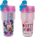 The First Years Take & Toss Disney Minnie Mouse Sippy Cups - Reusable Toddlers Cups with Lids - Kids Party Pack with 2 Travel Caps - 10 Oz - 10 Co...