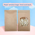 BagDream Small Bakery Bags with Window 50Pcs 3.54x2.36x6.7 Inches Window Tin Tie Tab Lock Kraft Brown Paper Bags for Coffee Bean, Cookies, Treat, ...