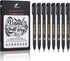 Calligraphy Pens, Hand Lettering Pens, 8 Size Calligraphy Pens for Writing, Brush Pens Calligraphy Set for Beginners,Brush Markers Set, Black Ink ...