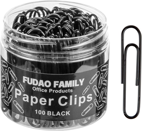 Jumbo Paper Clips, 2 Inch Paper Clip, 100 pcs Large Paperclips (Jumbo, Black)...