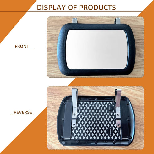 Car Sun Visor Vanity Mirror, Universal Car Vanity Mirror, Clip-on Rear View Sun-Shading Cosmetic Mirror, Rear View Sun-Shading Travel Cosmetic Mir...