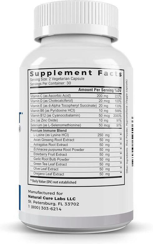 Premium Immune Support, 60 Capsules...