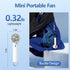 Handheld Portable Turbo Fan with Cold Compress, High-Speed 2 in 1 Hand Held & Desk Fan, 4200mAh Battery Rechargeable Mini Personal Travel Fan for ...