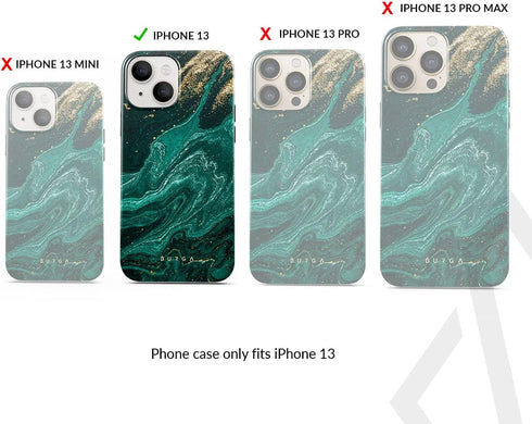 BURGA Phone Case for iPhone 13 - Cute, Trendy, Aesthetic, Pattern Phone Cover, Hard Shell Protection - fits Apple iPhone 13 Case for Women and Men...