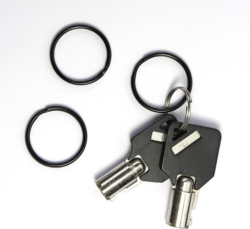 Key Rings Key Chain Metal Split Ring Bulk (Round Edged 1 Inch Diameter) 100pcs, for Home Car Keys Organization, Arts & Crafts, Lanyards, Electropl...