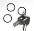 Key Rings Key Chain Metal Split Ring Bulk (Round Edged 1 Inch Diameter) 100pcs, for Home Car Keys Organization, Arts & Crafts, Lanyards, Electropl...