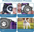 Airtag Dog Collar, Waterproof Air Tag Holder Dog Collar, Luminous & Reflective, Comfortable Padded, Adjustable Pet Collar for Small Medium Large H...