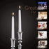 SPAAS White Taper Candles - 4 Pack | 10 Inch Tall Candles, Scent-Free Premium Wax Candle Sticks | 8 Hour Long Burning White Candlesticks for Home ...