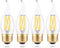 Candelabra Led Light Bulbs Dimmable, E26 Led Bulb 40 Watt Equivalent, 4W CA10 Flame Tip Chandelier Light Bulbs, 3000K Soft Warm White Candle Light...