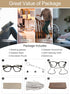 AEZUNI 6.0 Designer Reading Glasses Women Strong Reader 600 for Lady(1.0 1.25 1.5 1.75 2.0 2.25 2.5 2.75 3.0 3.5 4.0 5.0 6.0)...