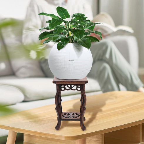 Ciieeo 2pcs Base Flower Pot Base Home Decor Wood Plant Stand Planter Rack Flowerpot Holder Base Home Display Pedestal Planter Holder Planter Stand...