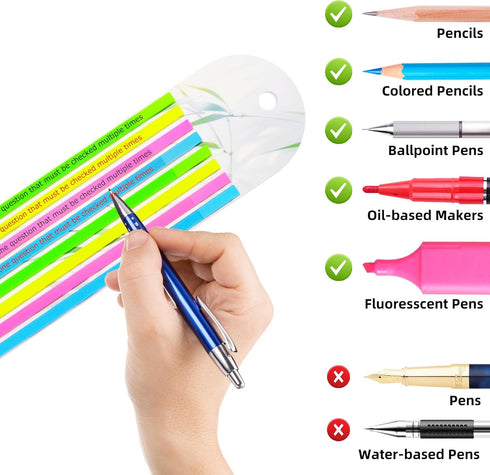 Translucent Book Tabs,Repositionable Strip Sticky Tabs, Book Markers for Reading, Small Sticky Notes, and Complete Book Annotation Supplies - Idea...