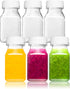 Norcalway 6pcs 4oz Small Plastic Bottles for Liquids - Ginger Shot Bottles with Lids, Wellness Juice Shot - Freezer Safe, Leak Proof, BPA Free, Fo...