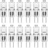 YUIIP G4 20 Watt Halogen Bulb AC/DC 12V, T3 G4 Bi-pin Base Light Bulbs,Warm White 3000K, Clear, Dimmable,12 Pack...