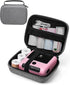 Memoking Travel Case for M220 M200 Label Maker T02 Sticker Printer,Case for M110 M200 M220 M221 Label Printer - Storage Holder Tape Paper Roll & U...