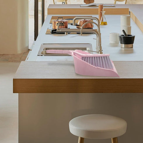 Hemoton 1 Set Mini Broom Cleaning Brush Set Mini Cleaning Broom Desk Cleaning Broom Household Cleaning Dustpan Household Supplies Desktop Cleaning...