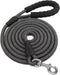 Heavy Duty Long Dog Leash 30 feet Long Leash for Dogs Outside, Reflective Long Dog Leash Long Line Dog Leash Check Cord Rope with Swivel Hook and ...