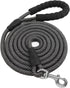 Heavy Duty Long Dog Leash 30 feet Long Leash for Dogs Outside, Reflective Long Dog Leash Long Line Dog Leash Check Cord Rope with Swivel Hook and ...