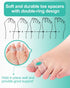 10 Pack Bunion Toe Corrector, Gel Toe Separators Big Toe Spacers with 2 Loops for Women Big Toe, Bunion Pain Relief, Overlapping Toe, Hammer Toe (...