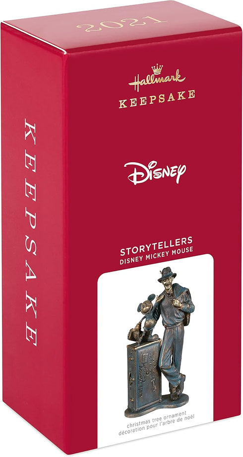 Hallmark Keepsake Christmas Ornament 2021, Disney Mickey Mouse Storytellers Statue...